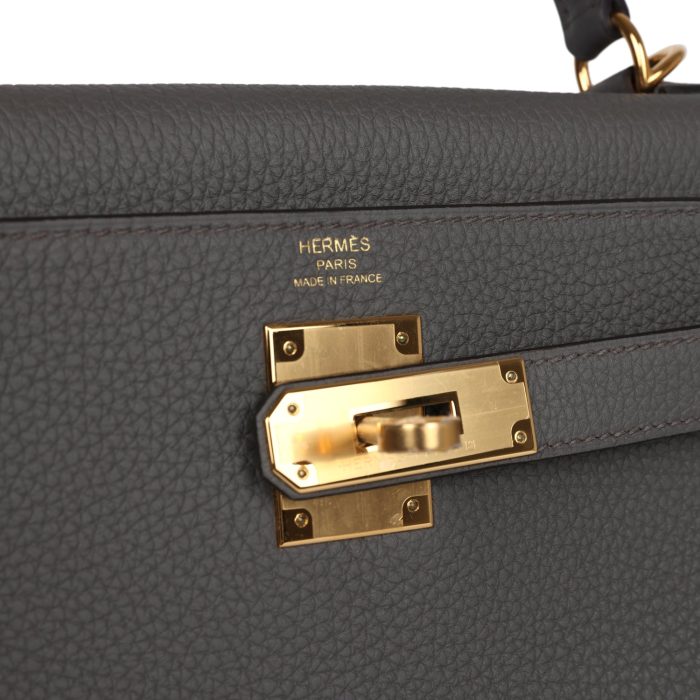 Handmade HKR 28 Etain Togo Gold Hardware - 图片 7
