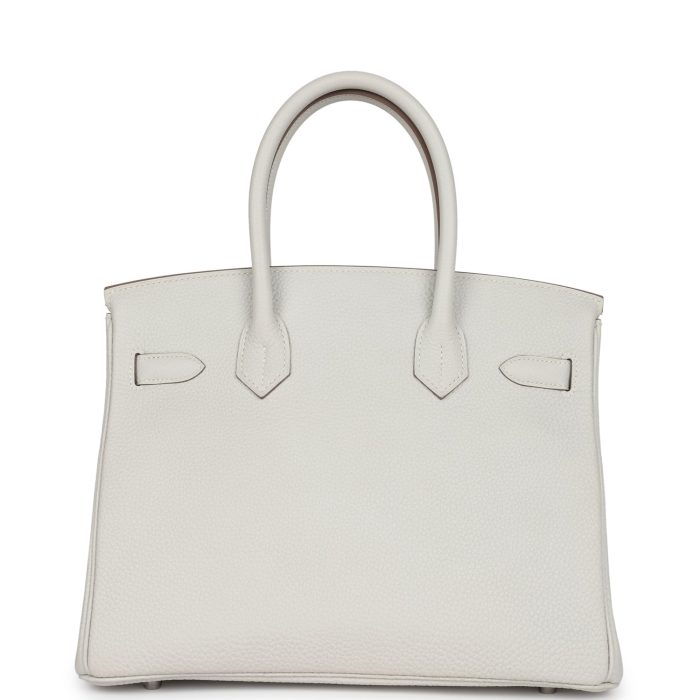 Handmade Bag HB 30 Gris Pale Togo Palladium Hardware - 图片 4
