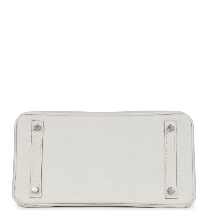 Handmade Bag HB 30 Gris Pale Togo Palladium Hardware - 图片 5