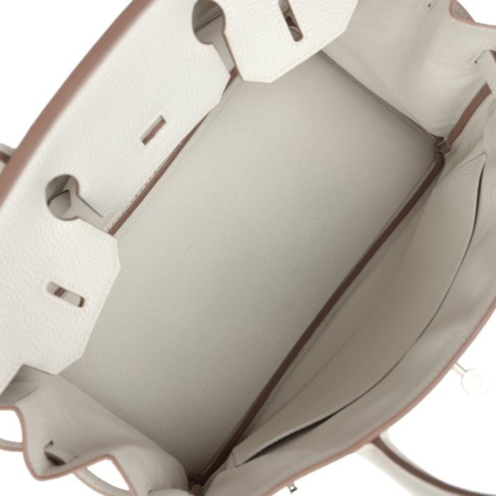 Handmade Bag HB 30 Gris Pale Togo Palladium Hardware - 图片 7