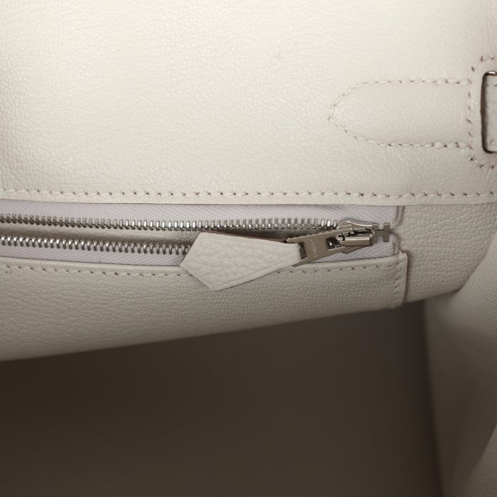 Handmade Bag HB 30 Gris Pale Togo Palladium Hardware - 图片 8