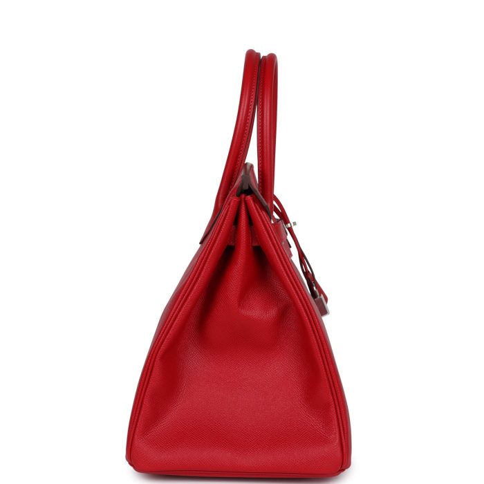 Handmade Bag HB 35 Rouge Casaque Epsom Palladium Hardware - 图片 3