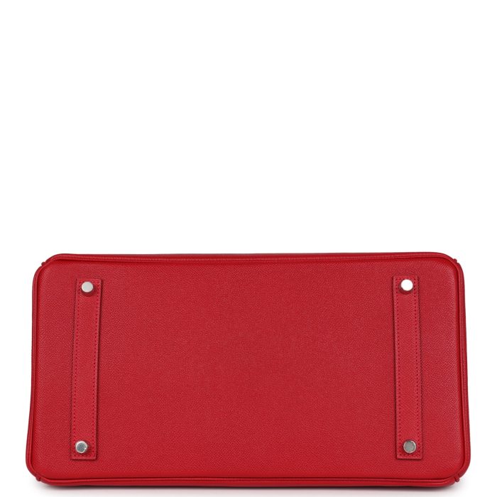 Handmade Bag HB 35 Rouge Casaque Epsom Palladium Hardware - 图片 5