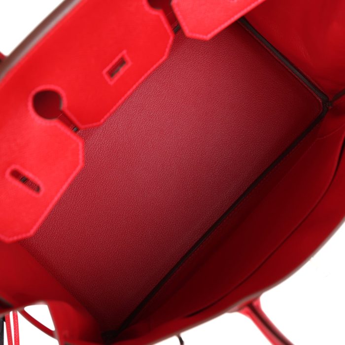 Handmade Bag HB 35 Rouge Casaque Epsom Palladium Hardware - 图片 7