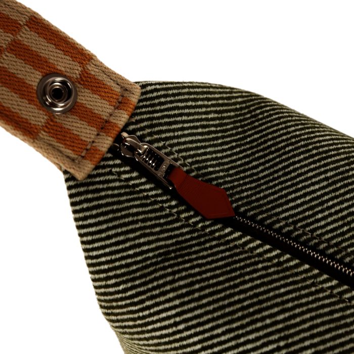 Handmade Bag HBAB PM Vert Foret H Natte Canvas and Wool Palladium Hardware：圖片 7