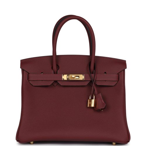 Handmade Bag HB 30 Rouge H Togo Gold Hardware