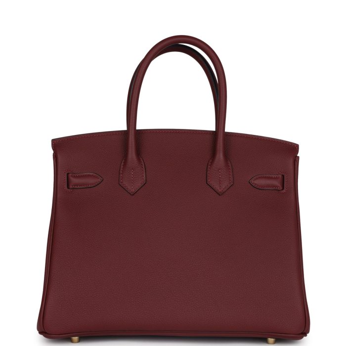 Handmade Bag HB 30 Rouge H Togo Gold Hardware - 图片 4