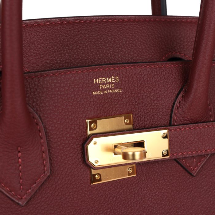 Handmade Bag HB 30 Rouge H Togo Gold Hardware - 图片 6