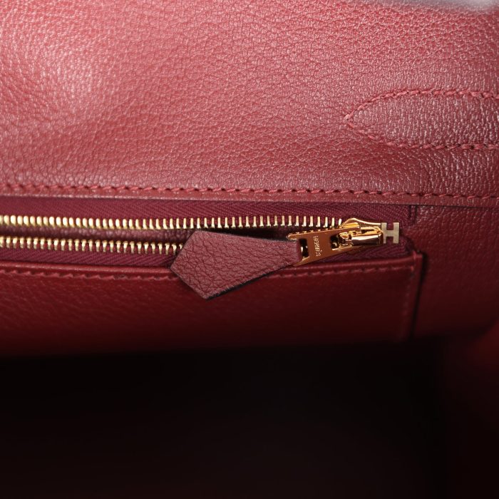 Handmade Bag HB 30 Rouge H Togo Gold Hardware - 图片 8