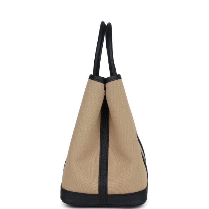Handmade Bag HGP 30 Trench Toile and Black Negonda Palladium Hardware - 图片 3
