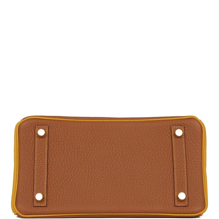 Handmade Bag HSOB(HSS) 25 Gold and Jaune Ambre Togo Brushed Gold Hardware - 图片 5