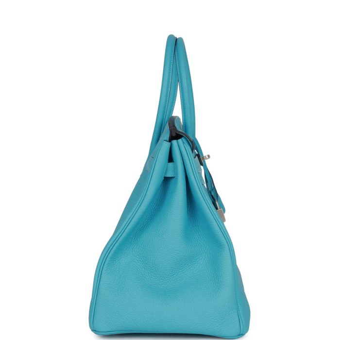 Handmade Bag HSOB(HSS) 35 Bleu du Nord Verso Togo Brushed Palladium Hardware - 图片 3