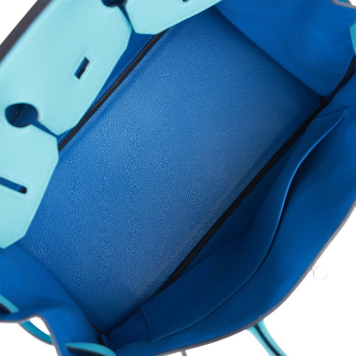 Handmade Bag HSOB(HSS) 35 Bleu du Nord Verso Togo Brushed Palladium Hardware - 图片 7