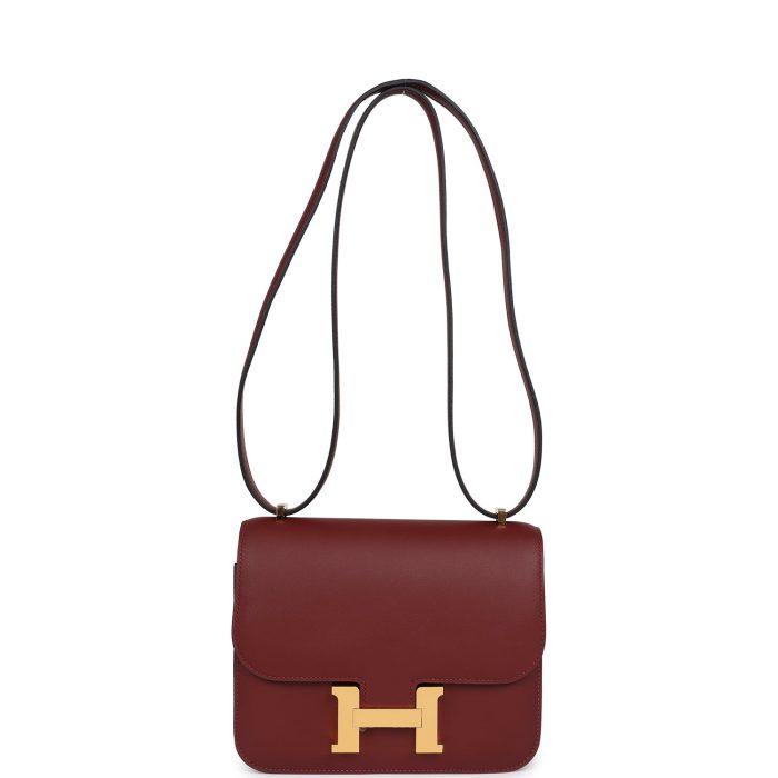 Handmade Bag HC 18 Rouge H Swift Gold Hardware - 图片 6