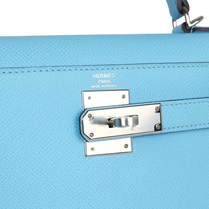 Handmade HKS 28 Bleu Celeste Epsom Palladium Hardware - 图片 7