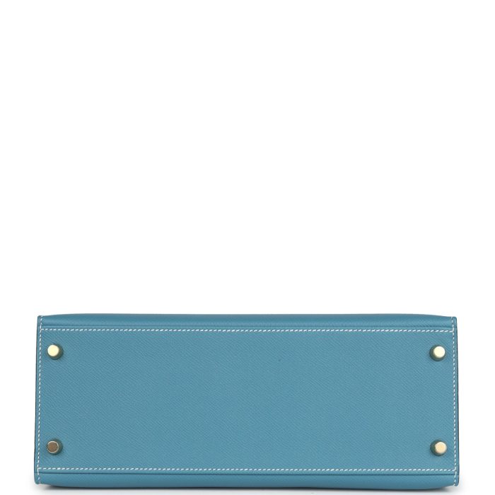 Handmade HKS 28 Blue Jean Epsom Gold Hardware - 图片 6
