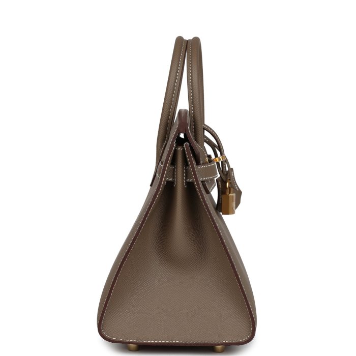 Handmade Bag HB Sellier 25 Etoupe Epsom Gold Hardware - 图片 3