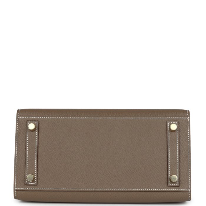 Handmade Bag HB Sellier 25 Etoupe Epsom Gold Hardware - 图片 5