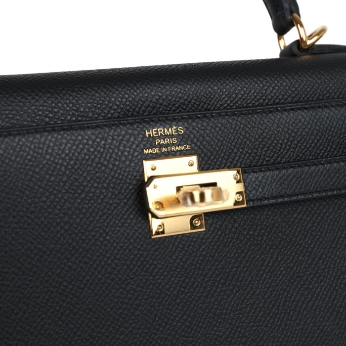 Handmade HKS 25 Black Epsom Gold Hardware - 图片 7
