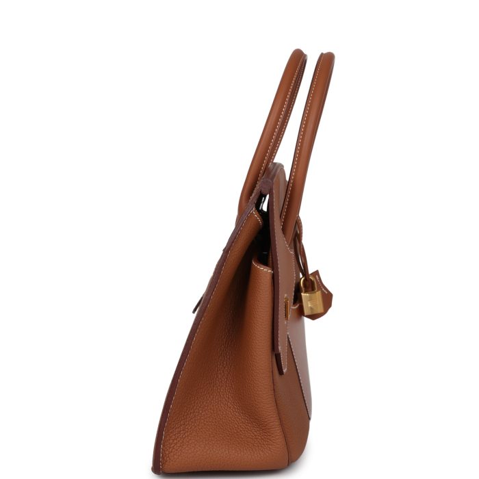 Handmade Bag HB 30 En Desordre Gold Togo and Swift Gold Hardware - 图片 3