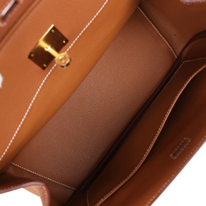 Handmade Bag HB 30 En Desordre Gold Togo and Swift Gold Hardware - 图片 8