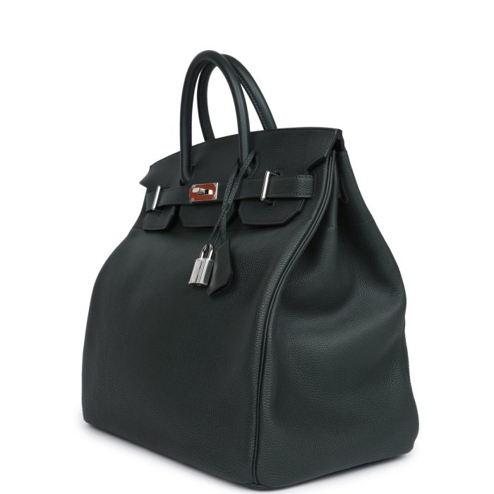Handmade Bag HHACB 40 Vert Fonce Togo Palladium Hardware - 图片 2