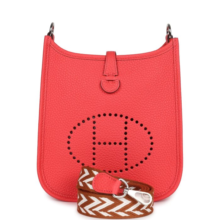 Handmade Bag HE TPM Rose Texas Clemence Palladium Hardware