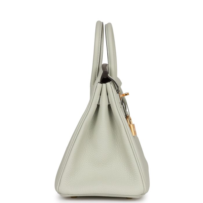 Handmade Bag HB 25 Gris Neve Togo Gold Hardware - 图片 3