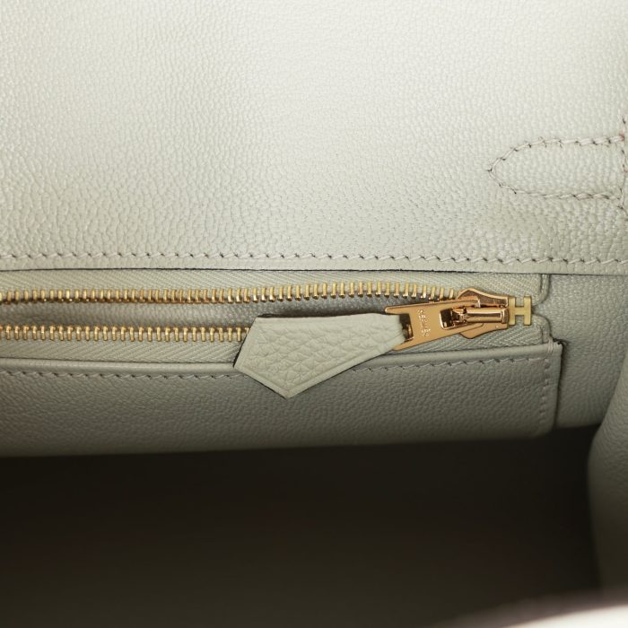 Handmade Bag HB 25 Gris Neve Togo Gold Hardware - 图片 8