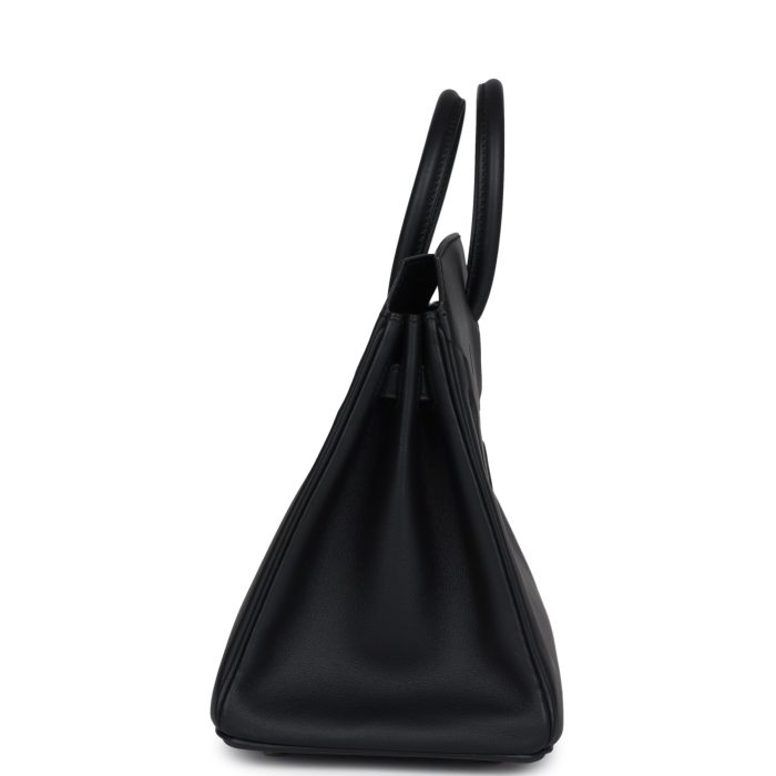 Handmade Bag HB 25 Shadow Black Swift Palladium Hardware - 图片 3