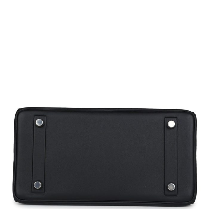 Handmade Bag HB 25 Shadow Black Swift Palladium Hardware - 图片 5