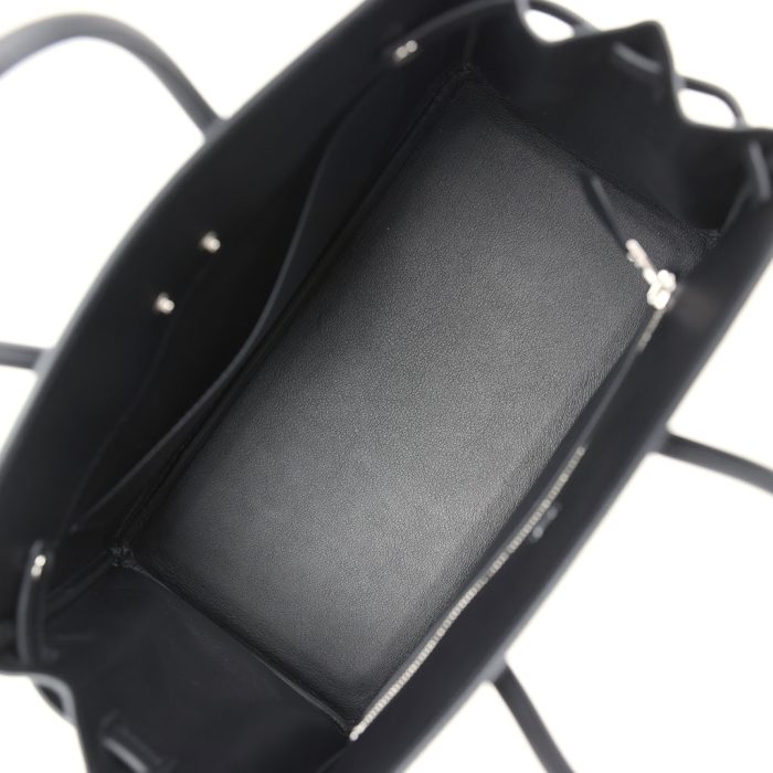 Handmade Bag HB 25 Shadow Black Swift Palladium Hardware - 图片 6