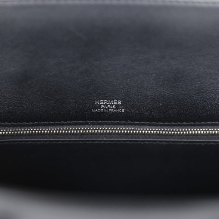 Handmade Bag HB 25 Shadow Black Swift Palladium Hardware - 图片 7