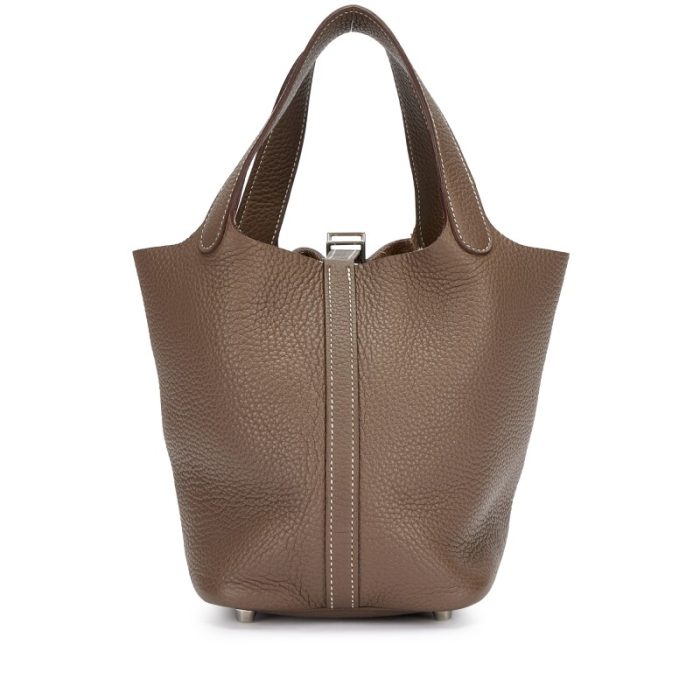 Handmade HPL 18 Etoupe Clemence Palladium Hardware - 图片 4