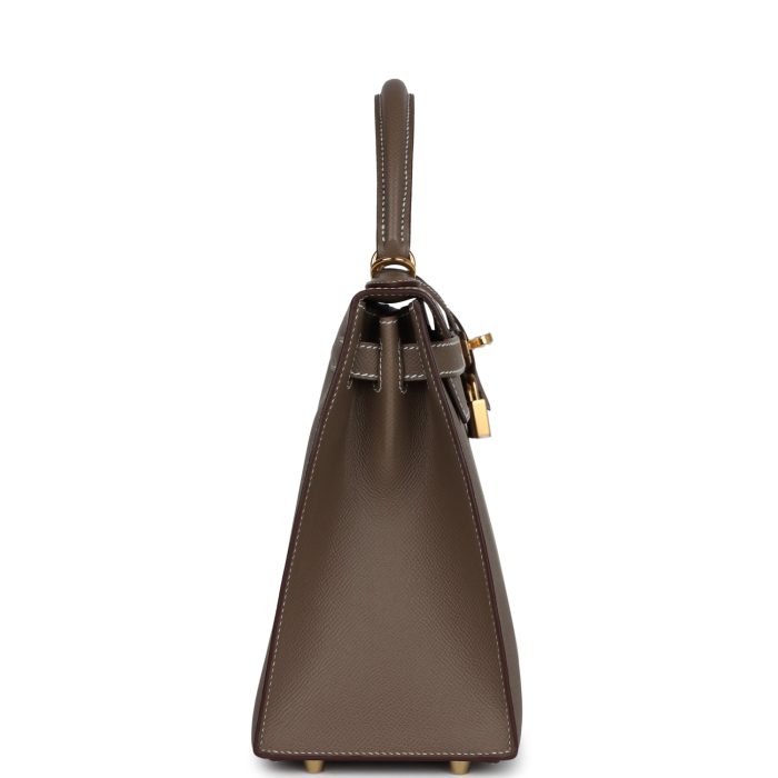 Handmade HKS 28 Etoupe Epsom Gold Hardware - 图片 4