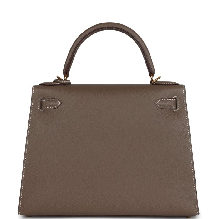 Handmade HKS 28 Etoupe Epsom Gold Hardware - 图片 5