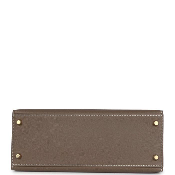 Handmade HKS 28 Etoupe Epsom Gold Hardware - 图片 6
