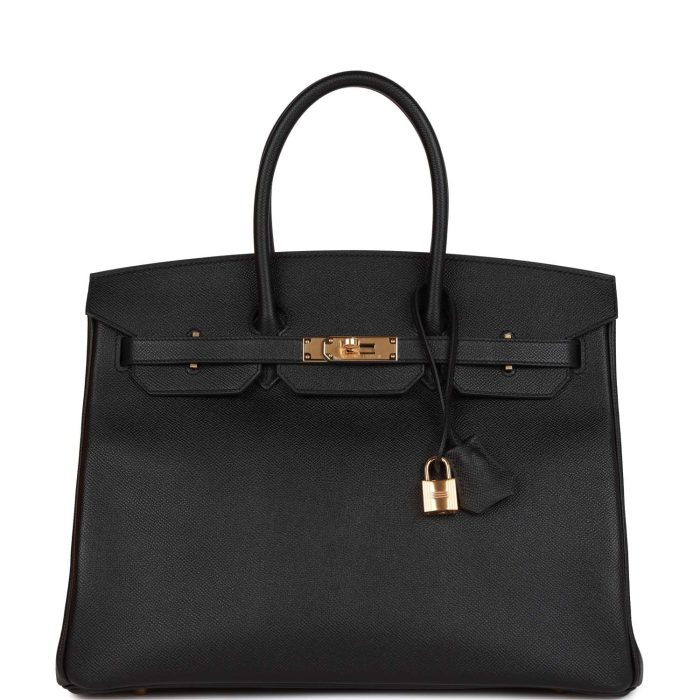 Handmade Bag HB 35 Black Epsom Gold Hardware - 图片 2