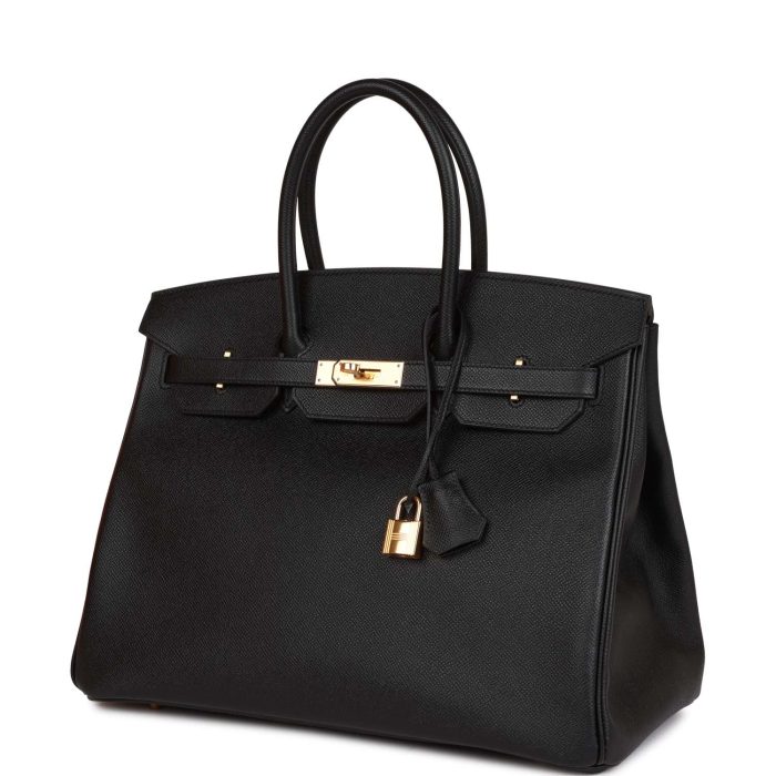 Handmade Bag HB 35 Black Epsom Gold Hardware - 图片 5