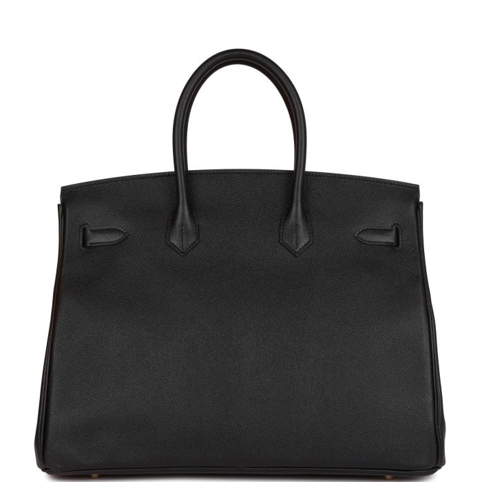 Handmade Bag HB 35 Black Epsom Gold Hardware - 图片 9
