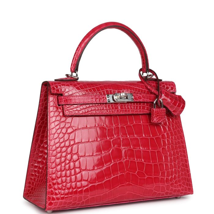 Handmade HKS 25 Rose Extreme Shiny Alligator Palladium Hardware - 图片 2
