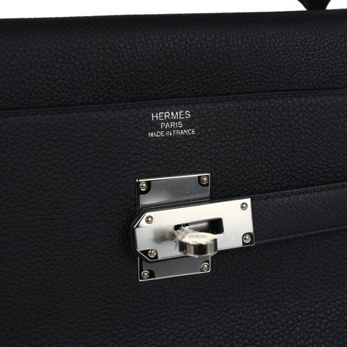Handmade HK 42 Maxi Black Togo Palladium Hardware - 图片 7