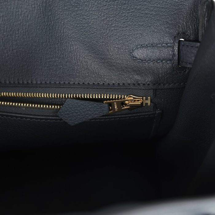 Handmade Bag HB 25 Gris Misty Togo Permabrass Hardware - 图片 8