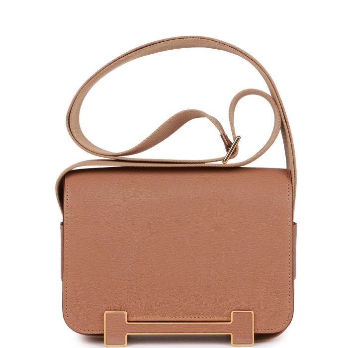 Handmade Bag HG Quebracho and Chai Chevre Gold Hardware