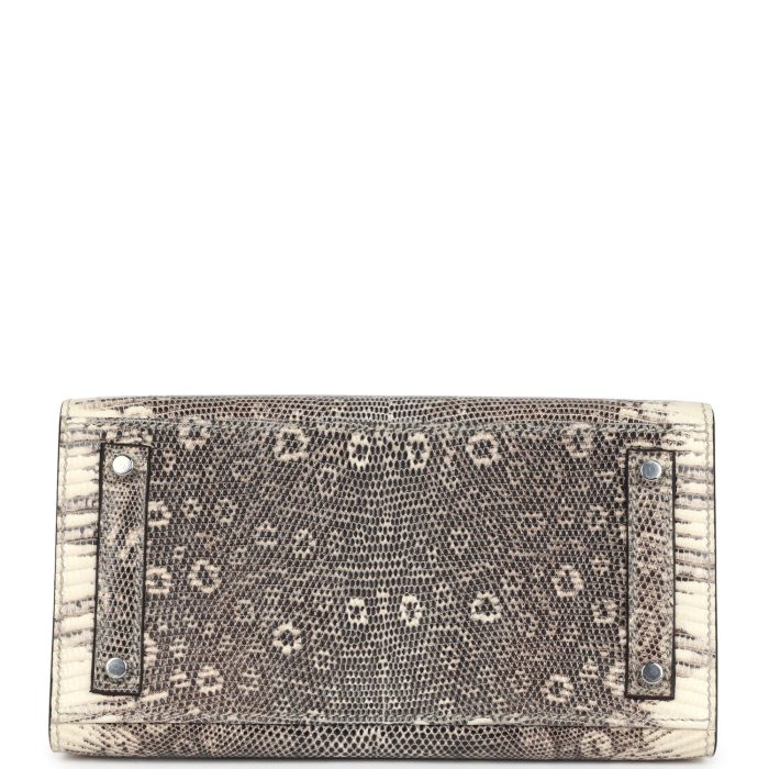 Handmade Bag HB Sellier 20 Ombre Varanus Salvator Lizard Palladium Hardware - 图片 5