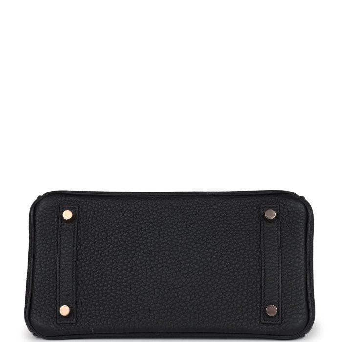 Handmade Bag HB 25 Black Togo Rose Gold Hardware - 图片 5