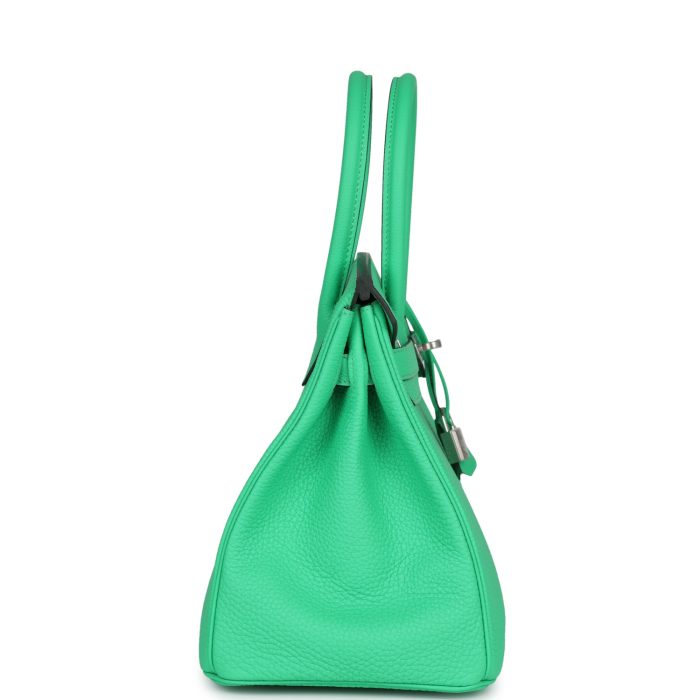 Handmade Bag HB 30 Vert Comics Togo Palladium Hardware - 图片 3