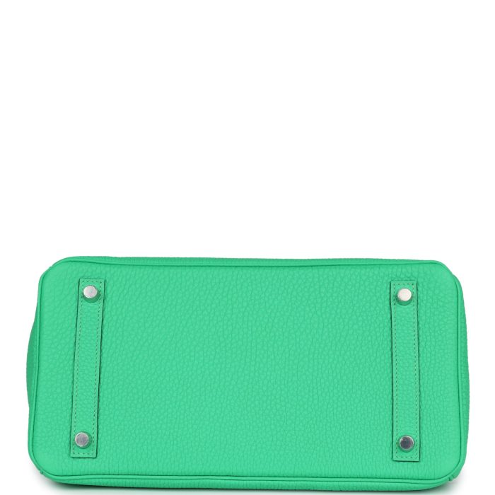 Handmade Bag HB 30 Vert Comics Togo Palladium Hardware - 图片 5