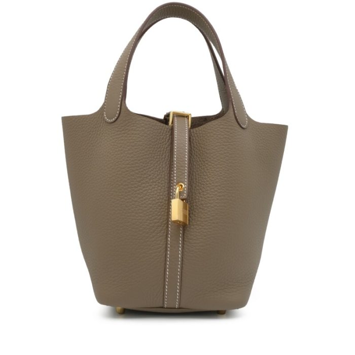 Handmade HPL 18 Etoupe Clemence Gold Hardware