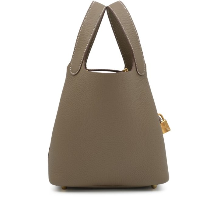 Handmade HPL 18 Etoupe Clemence Gold Hardware - 图片 2